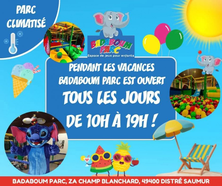 Badaboum ouvert tout l'été !