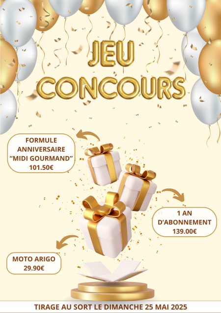 Jeu concours anniversaire des 5 ans