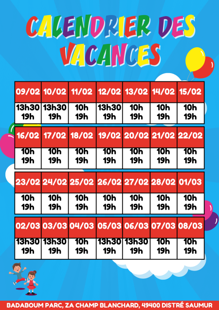 Vacances de f&eacute;rvier !