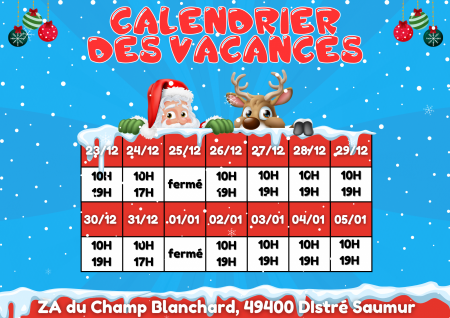 C’est les VACANCES de Noël !