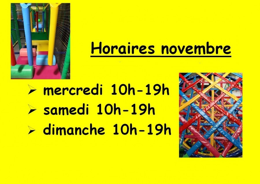 Horaires mois de novembre