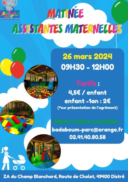 MATIN&Eacute;E ASSISTANTES MATERNELLES mardi 26 MARS