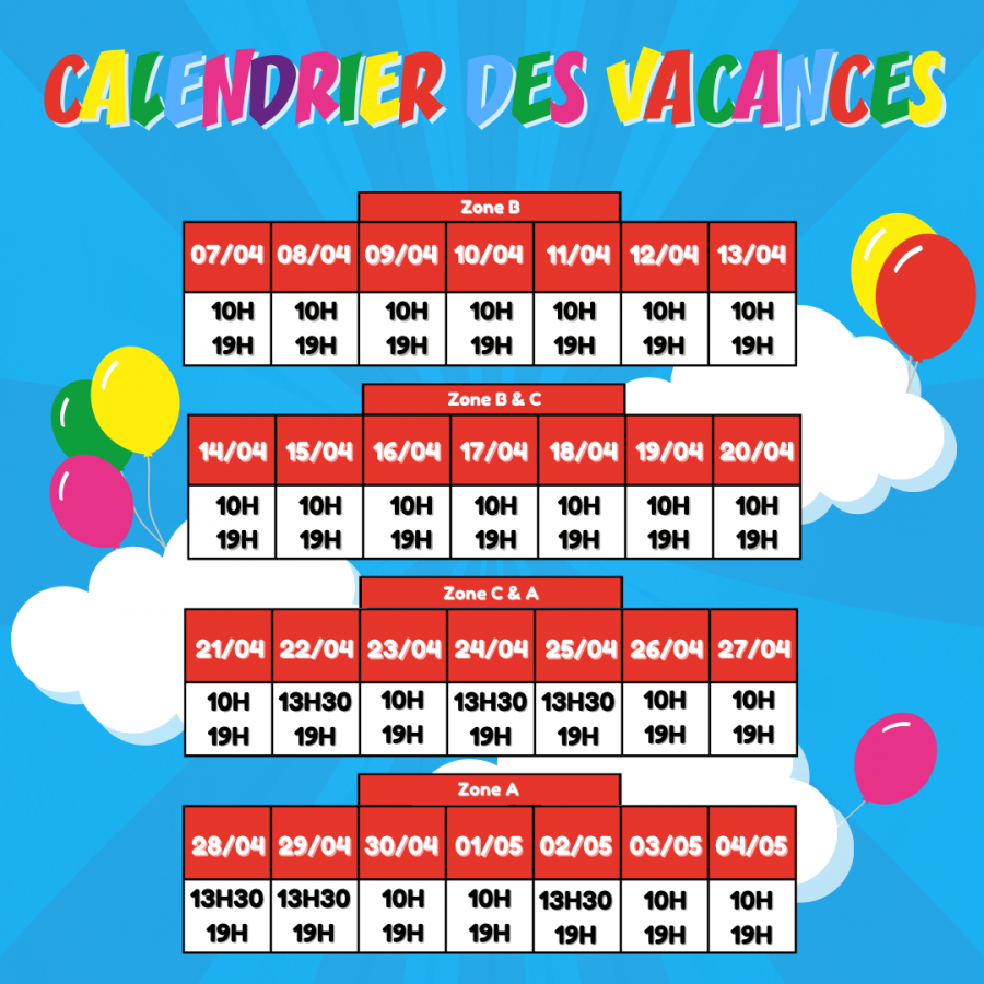 C'est les vacances de Pâques !