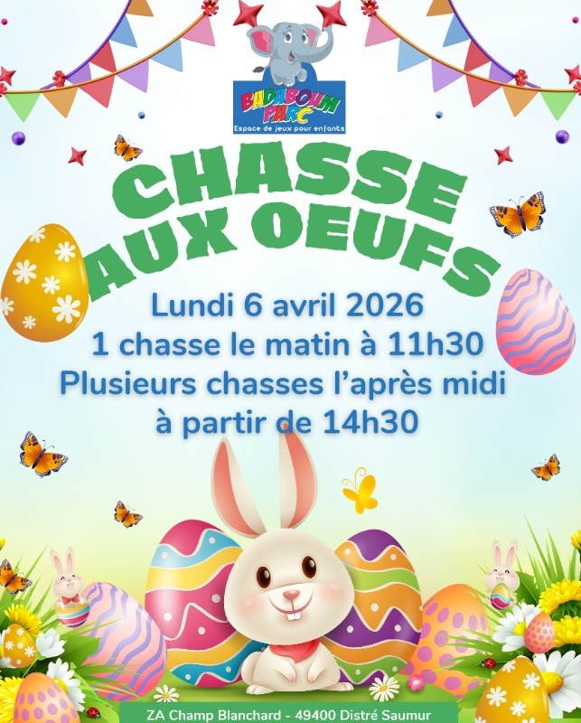 Chasse aux oeufs lundi 6 avril !